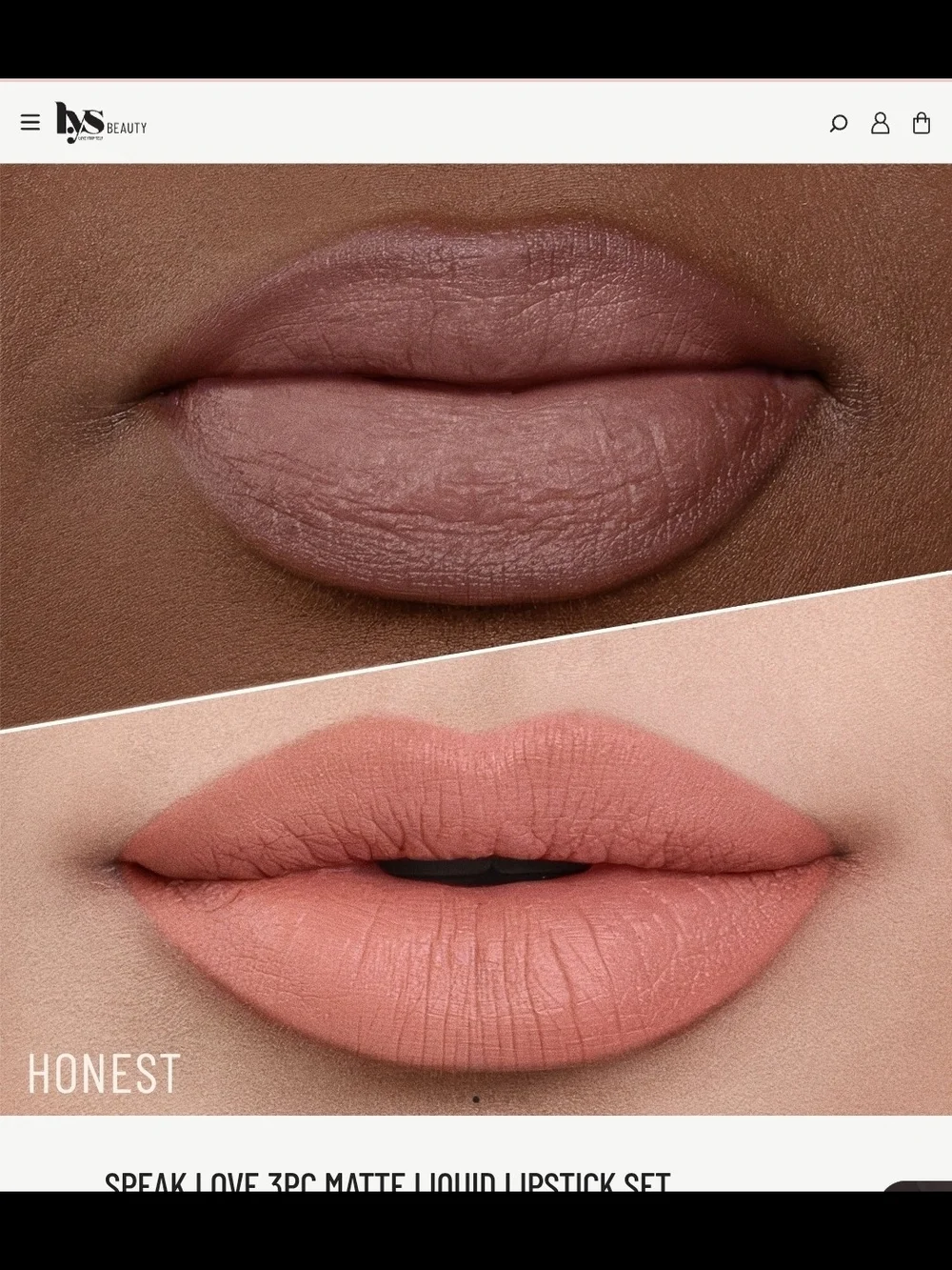 LYS Beauty Speak Love lip gloss set